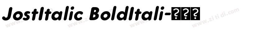 JostItalic BoldItali字体转换